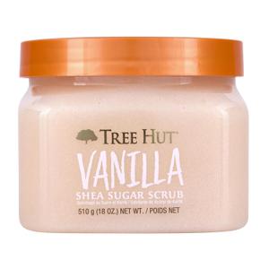 Tree Hut Vanilla Shea Sugar Scrub, Mothers Day Gifts, Exfoliating & Hydrating Body Scrub with Shea Butter & Essential Oils, Smooth Skin, For All Skin Types, Vegan, 18 oz