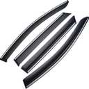 Window Rain Guard with Chrome Trim Compatible with Kia Sportage 2023 2024 2025 Shatterproof Sun Smoke Guard Wind Deflectors