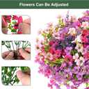 trytuny Artificial Flowers for Outdoor, UV Resistant Realistic Fake Flowers and Faux Plants for Indoor Outdoor, Garden Patio Porch Window Box Decor All Year (20pcs - Mixed Color)