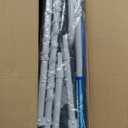 3-in-1 Beach Chair Face Holes, Lounge Chair Outdoor with Folding Side Table, 5-Position Recliner, Lay Flat, Removable Pillow, Heavy Duty, Max 330lbs, Poolside, Patio, Camping, Backyard Striped Blue