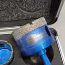 Diamond Drill Bits Set Tile Hole Saw Diamond Hole Saw 9pcs 6/8/10/20/25/35/50mm,35mm5/8-11 Beveling Chamfer Bit,1pc SDS Adapter for Glass Ceramic Porcelain Tiles Marble Brick Granite pots