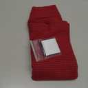 Salt Earth GOTS Certified 100% Organic Cotton Throw Blanket, 55"x60" Waffle Blankets & Throws for Bed, Throw Blanket for Couch, Cozy Christmas Blankets and Throws for Christmas Gifts (Red Dahlia)