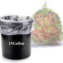 Yopay 20 Pack 15 Gallon Bucket Liner Bags for Marinating and Brining, 5.5 Mil Extra Large Thick Plastic Drum Liners Food Storage Bags, 19" W X 31" H, BPA Free, Heavy Duty Leak Proof