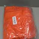 TOPDesign Puffer Tote Bag for Women, Lightweight Puffy Handbag with Compartments, Quilted Shoulder Bag for Work, Travel, Gym (Medium, Red Orange)