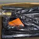 RoadHero Stanchions Post with Velvet Ropes, Plastic Crowd Control Barriers with Weighted Base for Party, Movie Theater and Queue Management, Black, 2 Pack