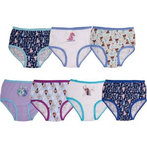 Disney Frozen Underwear, Sizes: 2-3T (7-Pack)