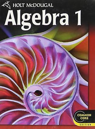 Algebra 1 Common Core, Hardcover
