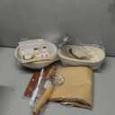 Sourdough Starter Kit - Banneton Proofing Basket 9 Inch Round & 10 Oval, Complete Sourdough Bread Baking Supplies with Starter Jar, Bread Sling, Lame, Danish Dough Whisk, Bags