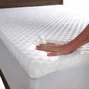 SafeRest Waterproof Queen Size Mattress Protector - Viscose Derived from Bamboo - Fitted with Stretchable Pockets - Machine Washable Viscose Blend Mattress Cover for Bed