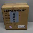 George Foreman 4-Serving Removable Plate Electric Grill and Panini Press, George Tough Non-Stick Coating, Drip Tray Catches Grease, Black