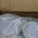 200PCS Gold Plastic Plate, Disposable Party Plates