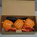 6 Pack Fall Decor Solar Maple Leaf Pumpkin Lights for Thanksgiving Decorations Outdoor,Waterproof Solar Thanksgiving Fall Leaves Pumpkin Garden Stake Lights for Outside Pathway Harvest Decor