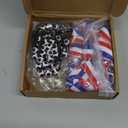 Huquary 12 Pcs Award Medals for Kids with 12 Pcs Sports Bracelets Team Participation Trophies with Red White Blue Striped Ribbon for Sports Game Party Favors Team Competition Trophy Prize
