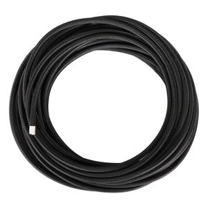 Helunsi 32.8ft Cloth Covered Lamp Cord, 18 AWG 2 Conductor Black Vintage Electrical Cord Braided Electrical Wire, 18 Gauge Round Rayon Fabric Covered Wire for DIY Antique Industrial Lighting Project