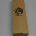 Kevin Textile Set of 2 Decorative Linen Pillowcases for Couch/Sofa/Bed/Car, Honey Yellow Striped Star Both Sides, 26x26-inch (66x66cm), Peacock Blue