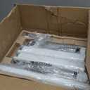 monTEK Sleek Aluminum Monitor Arm for 1757 Ultrawide Screens up to 59 lbs, USB 3.0 A/C, Heavy Duty Dual Monitor Arm Desk Mount, Pneumatic Lift, Quick-Release Plate, Clamp/Grommet, max VESA 100x100 (White)