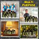 24Pcs Hero Party Favor Boxes Skyscraper City 3D Box with Lights Skyline Buildings Treat Boxes Super Themed Hero Party Centerpiece Decorations for Boys Girls Birthday Heroes Party Supplies (Warm)