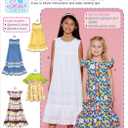 McCall's Patterns Children's/Girls' Sleeveless and Ruffle Sleeve Empire-Waist Dresses