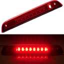 Third 3rd Brake Light LED for 2007-2017 Jeep Patriot, High Mount Rear Brake Lights Assembly for 07-17 Jeep Patriot, Waterproof Center Cab Lamp Stop Light (Red)
