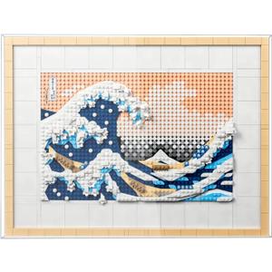 WICUS 3mm Acrylic Display Case for Lego 31208 The Great Wave Compatible with Surf Photo Frame Dustproof Clear Display Box(NOT Included The Model)