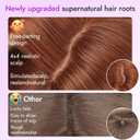 Eawwii Long Ginger Wig with Bangs for Women,4x4 Realistic Scalp, Free Parting,Layered Hairstyle Synthetic Heat Resistant for Daily Party Use 26 inch