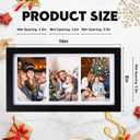 Suzile 4 Pcs 8 x 14 Collage Picture Frame 3 Opening 4 x 6 Picture Frame Multiple Three Photo Frame with Mat Hanging Hardware for Family Photo Display Wall Tabletop Decoration Gift for Daughter Son
