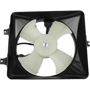 SCITOO 610690 A/C Condenser Engine Cooling Fan Assembly Replacement Fit for 2003-2007 for Honda for Accord 3.0L