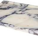 Real Luxurious Natural Marble Vanity Tray Genuine Marble/Stone Storage Tray for Home Decor Bathroom/Kitchen/Vanity/Dresser Non-Resin/Non-Ceramic (12" x 8" x 0.6", Engraving Tray-purple)
