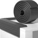Edge Protector,Baby Proofing Baby Edge Protector Strip Safety,Soft Rubber Foam Padding,Edge Corner Guards Protector Corner Edge Bumpers for Furniture (Black, 6.56Ft x 3.93" W x 0.4" Th)