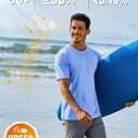 TACVASEN Swim Shirts for Men Rash Guard SPF Short Sleeve Sun T-Shirt UPF 50 Quick Dry Lightweight Fishing Water Shirt (Blue, XL)