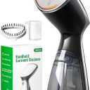 OGHom Portable Travel Handheld Steamer for Clothes, Garment Wrinkle Remover, 1000W Strong Penetrating Fabric Steamer, for Home, Office, Travel (ONLY FOR 120V) - Black