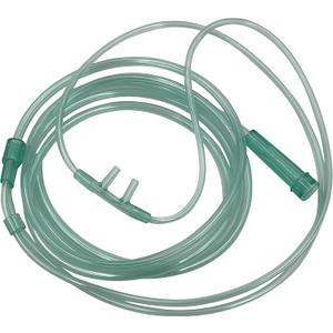 5pk Adult Oxygen Cannula w/Tabbed Nose Piece, Soft Straight Prongs & 6.5Ft Crush Resistant Tubing