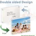Cliselda 5x7 Magnetic Picture Frames, 5 Pack Crystal Clear Acrylic Picture Frames, Double-Sided Floating Magnetic Photo Frame, Strong Magnetic Closure, 20mm Thick Freestanding Display for Home Decor, Office Desk, Wedding & Memorial Photos