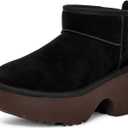 UGG Women's Classic Ultra Mini New Heights Fashion Boot (6, Black)