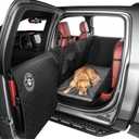 Ruff Liners Standard Dog Bed for Car Back Seat, Gray As Seen on Shark Tank Fits Standard Seat Extender Non-Slip Base, Waterproof, Machine-Washable Dog Mat for Car with Rebound Foam Comfort, Car / SUV / Small Trucks