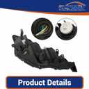 GXYWADY Headlight Assembly Replacement for 2017 2018 2019 Corolla SE XLE XSE Sedan Projector Headlamp Left Side (Driver Side)