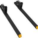 43 in 2500 LBS Clamp on Pallet Forks Heavy Duty Tractor Forks Quick Attach Bucket with no Adjustable Stabilizer Bar Quick Attach Pallet Fork for Bucket Tractor Loader Skid Steer