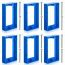 6Pcs 1/2" Single Gang Outlet Box Extender Electrical Box Extender with 20Pcs Screws, Receptacle Extender 1 Gang Electrical Box for Electrical Box and Electrical Outlet Switches(Blue)