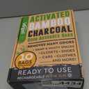 Activated Charcoal Odor Absorber for Strong Odors in Car, Closet, Shoe, Basement, 10 Activated Charcoal Bags Odor Absorbers for Home, Bamboo Charcoals Air Purifying Bag Charcoals Deodorizer Eliminator