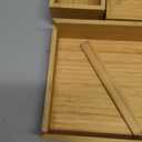 MaxGear Bamboo Kitchen Drawer Organizer, 18x12x2 Inches with 6 Adjustable Compartments, Utensils Cutlery and Flatware Storage for Silverware and Kitchen Accessories