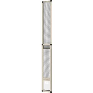 Hakuna Pets Dog & Cat Door for Sliding Glass Door - Mesh Screen Insert,  Small, Cream