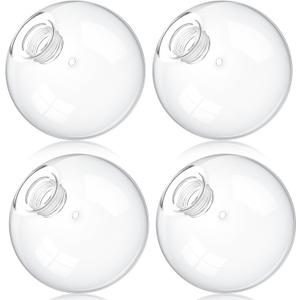 Retisee 4 Pcs Glass Globe Replacement for G9 Bulb Lighting Replacement Glass Lampshade 4 Inch Light Bulb Cover Light Fixtures, 0.8 Inch Fitter (Transparent)