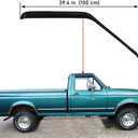 Lightronic Extra Durable Outside-Mount Auto Vent Window Visor, Fits 1980-1996 Ford Bronco & Ford F-150, F-250, F-350; 1997 F-250 HD, Regular Cab/SuperCab/SuperCrew, UV-Protect Rain Guard, Smoke, 2-Pcs