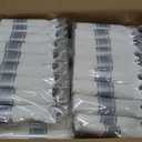 Goodluck 700 Piece Silver Plastic Dinnerware Set for 100 Guests, Disposable Plates for Party, Include: 100 Dinner Plates, 100 Dessert Plates, 100 Pre Rolled Napkins with Silverware, 100 Cups