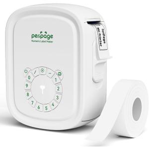 Portable Label Maker Machine P10Pro - Wireless Bluetooth Label Printer with Tape Included, Multiple Templates, Easy to Use for Office and Home Organization, USB Rechargeable, White