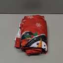 Horaldaily Christmas Tablecloth 60x120 Inch, Snowman Red Washable Table Cover for Party Picnic Dinner Decor