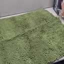 Smiry Dog Door Mat for Muddy Paws 36x24, Absorbs Moisture and Dirt Doormat, Non-Slip Washable Quick Dry Chenille Front Door Mat Indoor Entrance, Entryway Carpet for Inside Floor, Olive Green