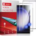 【2 Pack】Sinslen Screen Protector for Galaxy S23 Ultra , S23ultra Tempered Glass Screen Protector, [3D Curved][Anti-Scratch][Anti-Fingerprint] Tempered Glass Screen Protector for Samsung Galaxy S23 Ultra 5G (S23 ULTRA)