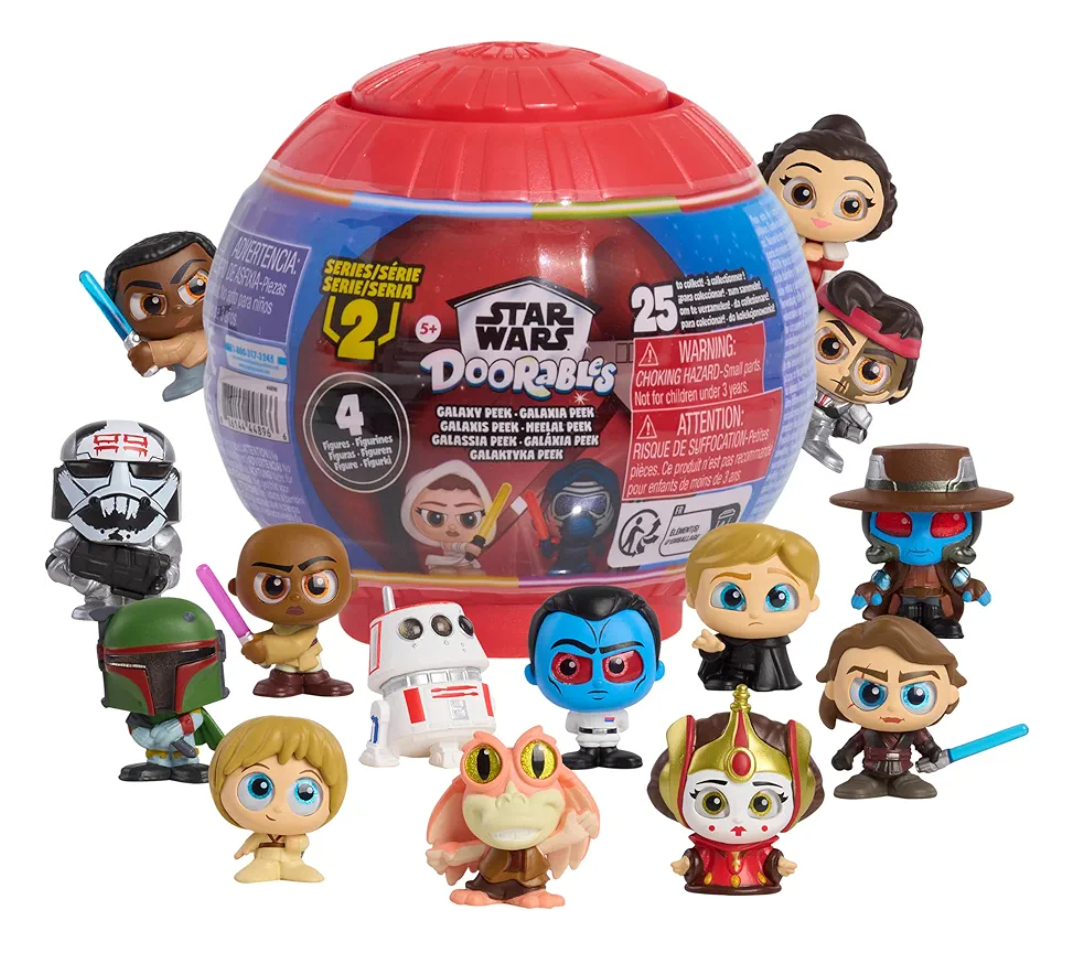 Star Wars™ Doorables Galaxy Peek Series 2, 1.5-inch Figures, Surprise Collectible Figures, Holiday Stocking Stuffers, Gifts, Presents, Kids Toys for Ages 5 Up by Just Play