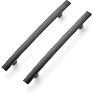 Ravinte 3 Pack | 7-1/4'' Curved Cabinet Pulls Matte Black Kitchen Drawer Pulls Arch Cabinet Handles 7.25Length, 5 Hole Center